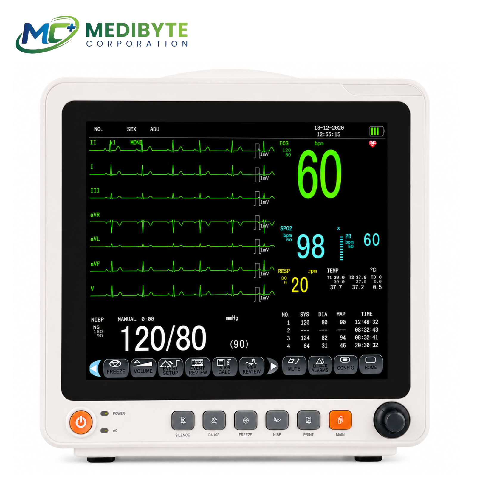 LE Medical PM12B Multi-Parameter Patient Monitor