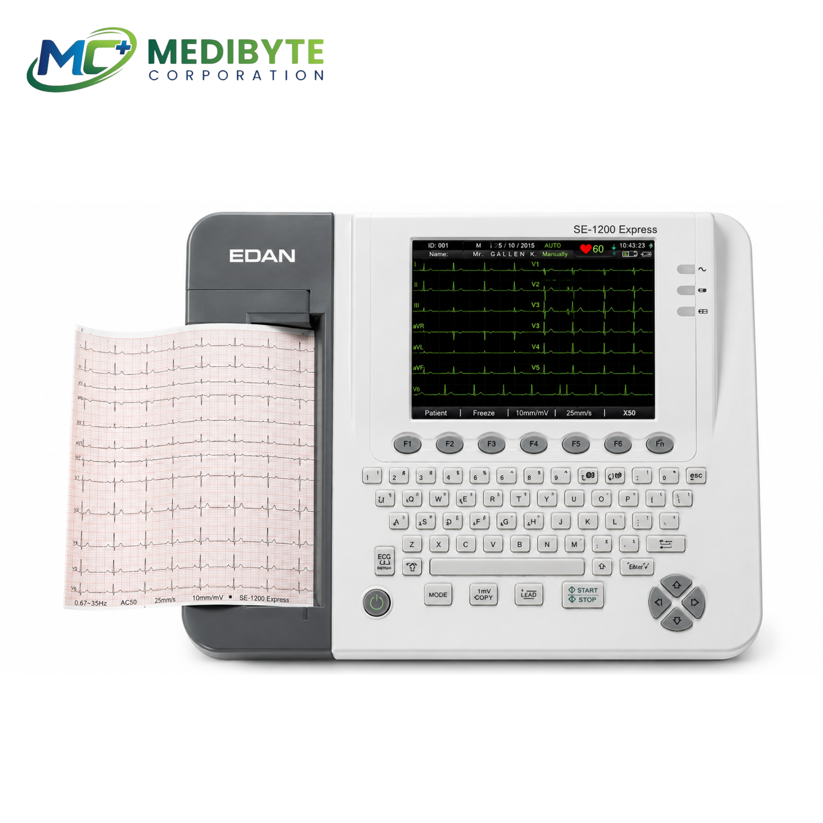 EDAN SE-1200 Express 12-Channel Electrocardiograph (ECG Machine)